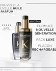 Chronologiste Huile De Parfum with elegant rose and musk scent in luxury refillable bottle.