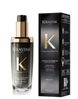 Chronologiste Huile De Parfum with rose, light woods, and musk notes for shiny and nourished hair.