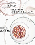 Anti-frizz shampoo with keratin for fine hair, Discipline Bain Fluidealiste, featuring Morpho-Kératine complex.