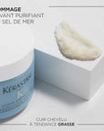 Fusio Scrub Exfoliant purifiant pour cuir chevelu Scrub Énergisant au sel de mer.