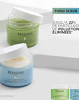Fusio Scrub Exfoliant purifiant pour cuir chevelu, nettoyage en profondeur, détoxifiant au sel de mer, volume cheveux, anti-pellicules.