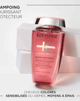 Routine Chroma Absolu réparation en profondeur pour cheveux colorés, soin acide nourrissant et protecteur.