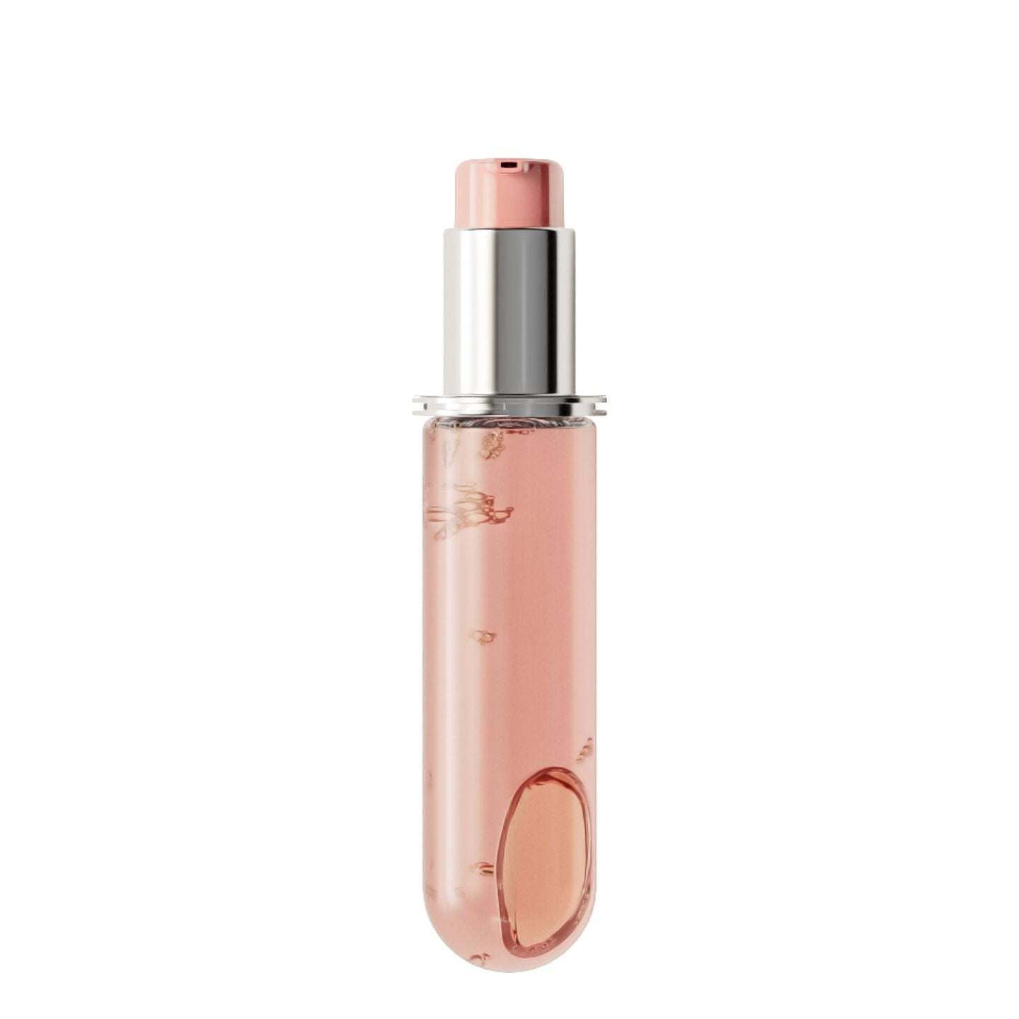 CHROMA HUILE CAPILLAIRE ÉCLAT RADIANCE hair oil bottle with pink hue for lasting color radiance.